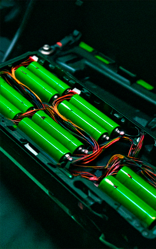 Batterie ouverte