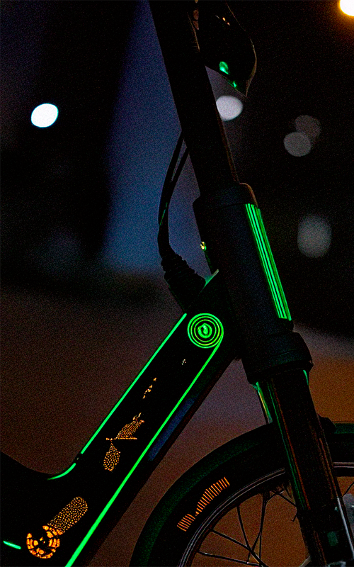 Led sur trottinette