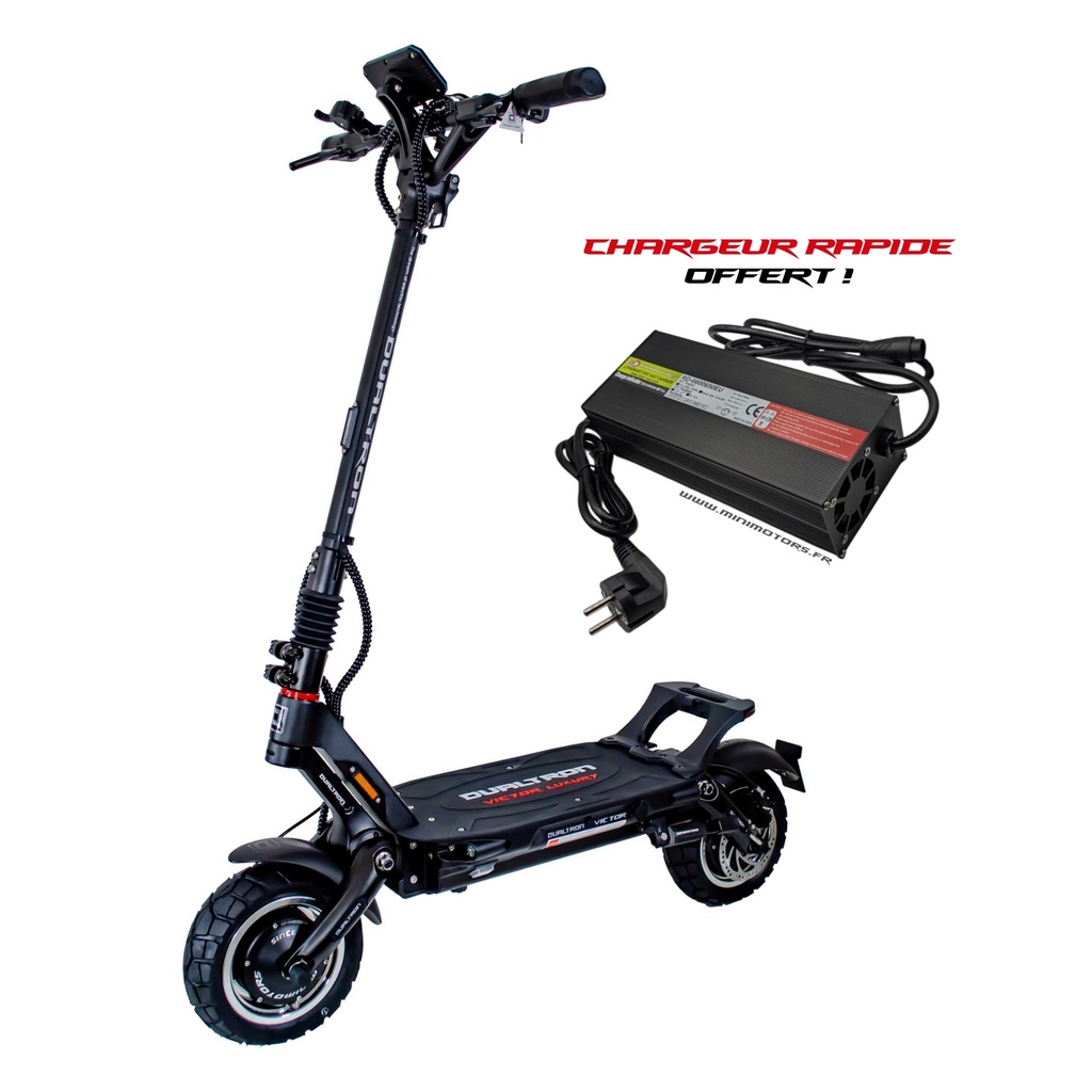 image Dualtron Victor Luxury de face inclinée vers la gauche